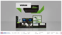 20x20 Peninsula booth design by Exhibit-Rentals